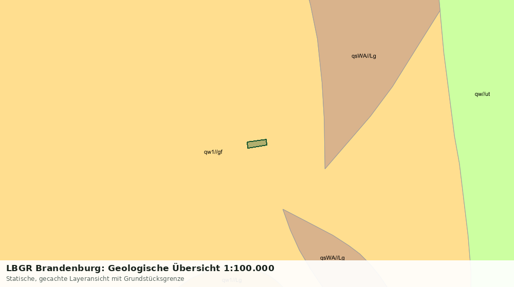 Statische Kartenansicht: LBGR Brandenburg: Geologische Übersicht 1:100.000