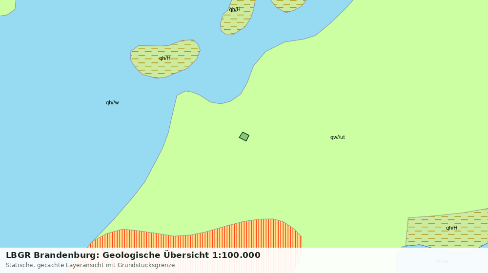 Statische Kartenansicht: LBGR Brandenburg: Geologische Übersicht 1:100.000