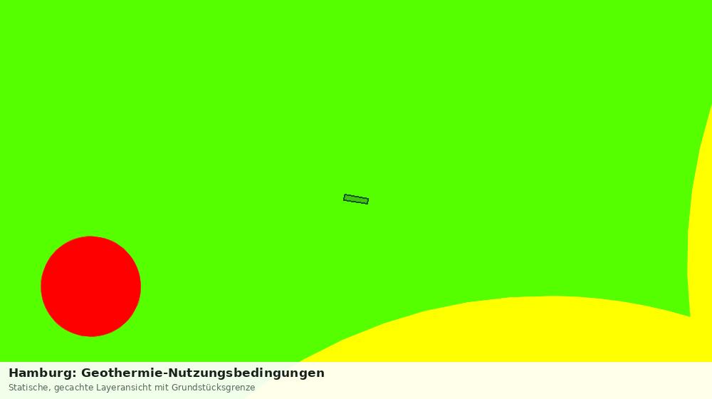 Statische Kartenansicht: Hamburg: Geothermie-Nutzungsbedingungen