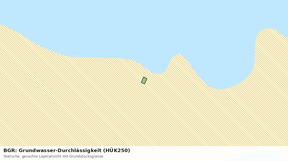 Statische Kartenansicht: BGR: Grundwasser-Durchlässigkeit (HÜK250)