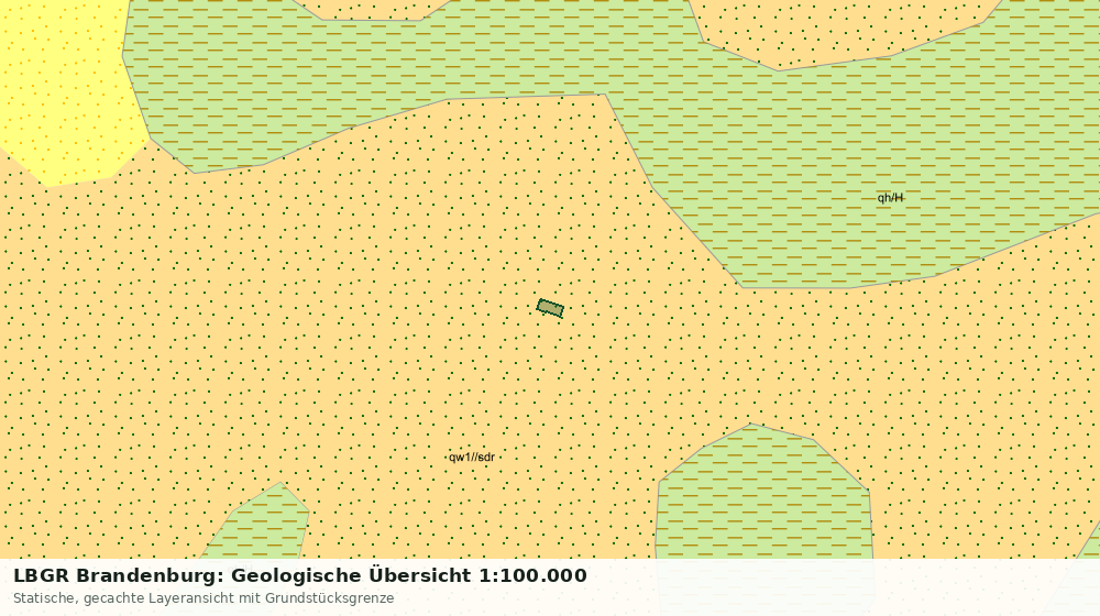 Statische Kartenansicht: LBGR Brandenburg: Geologische Übersicht 1:100.000