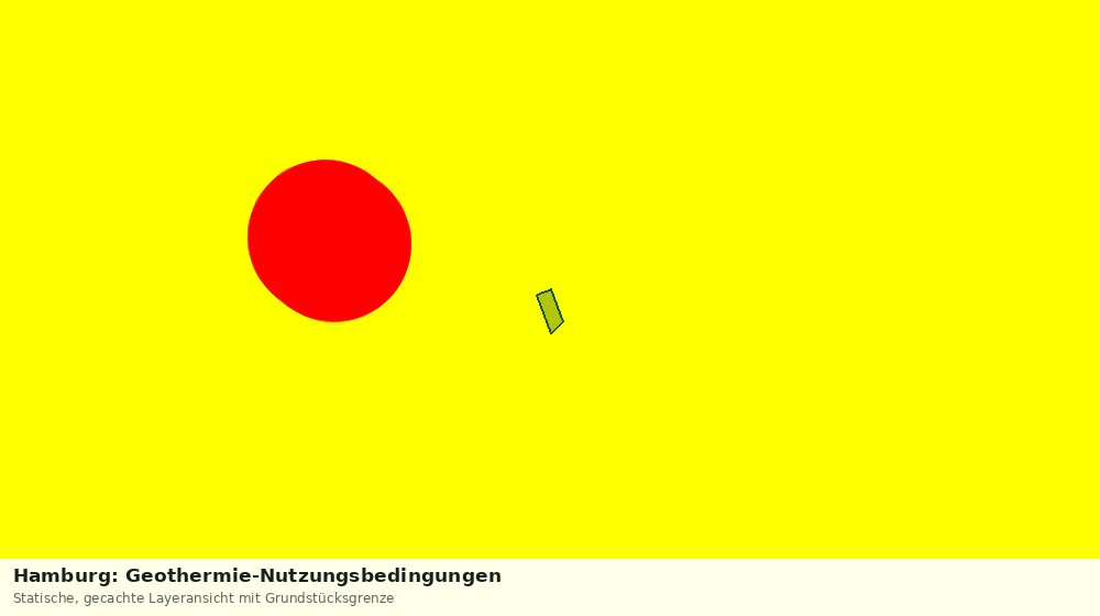 Statische Kartenansicht: Hamburg: Geothermie-Nutzungsbedingungen