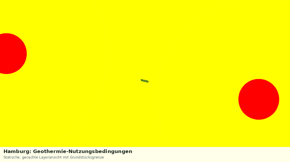 Statische Kartenansicht: Hamburg: Geothermie-Nutzungsbedingungen