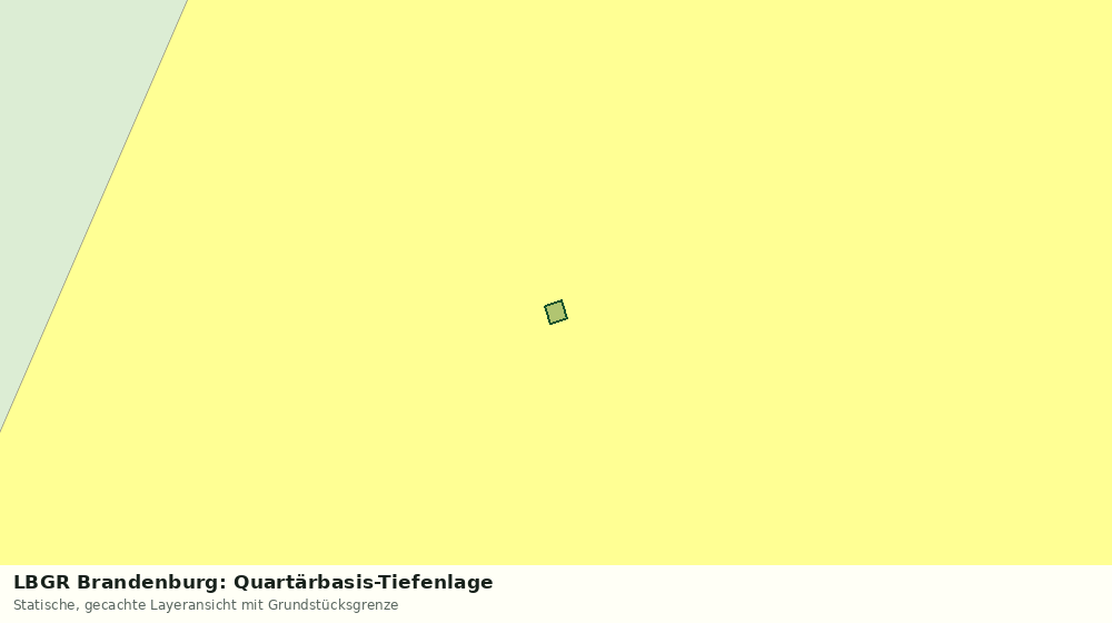 Statische Kartenansicht: LBGR Brandenburg: Quartärbasis-Tiefenlage
