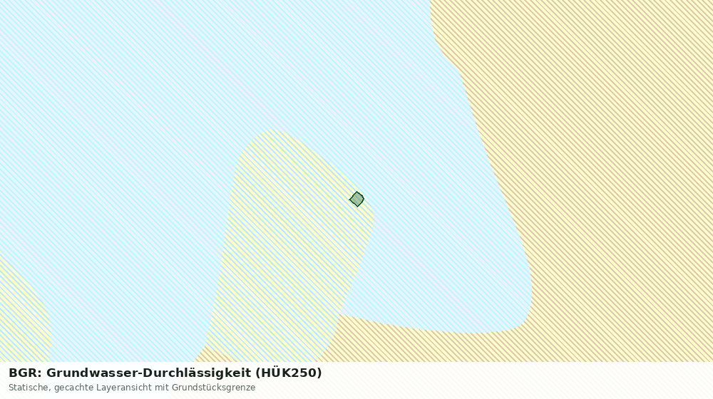 Statische Kartenansicht: BGR: Grundwasser-Durchlässigkeit (HÜK250)