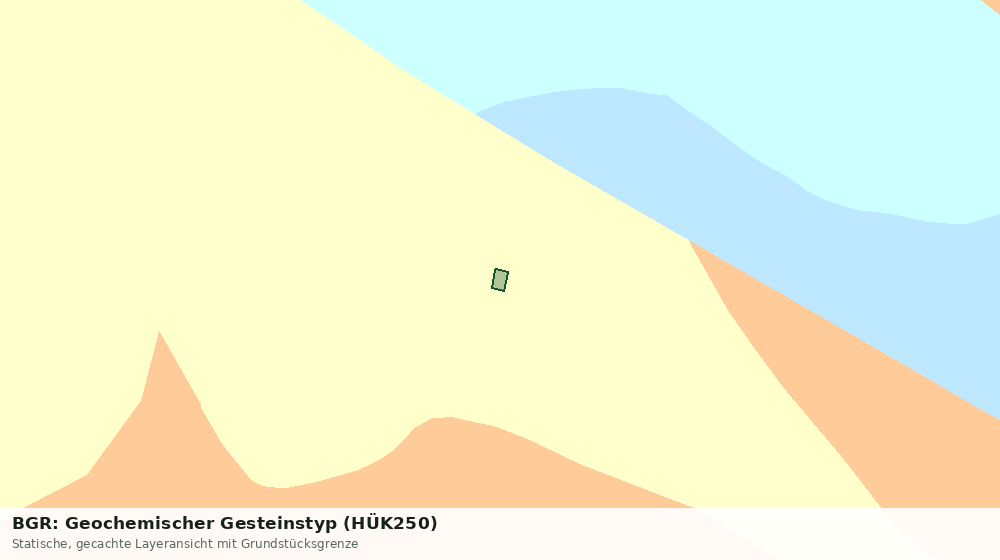 Statische Kartenansicht: BGR: Geochemischer Gesteinstyp (HÜK250)