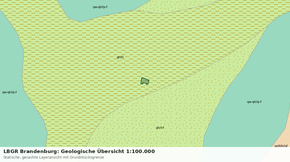 Statische Kartenansicht: LBGR Brandenburg: Geologische Übersicht 1:100.000