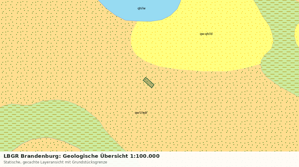 Statische Kartenansicht: LBGR Brandenburg: Geologische Übersicht 1:100.000