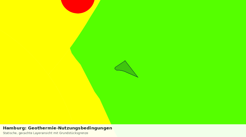 Statische Kartenansicht: Hamburg: Geothermie-Nutzungsbedingungen
