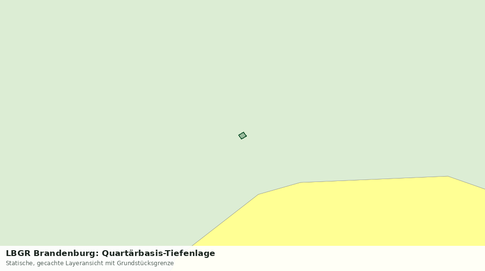 Statische Kartenansicht: LBGR Brandenburg: Quartärbasis-Tiefenlage
