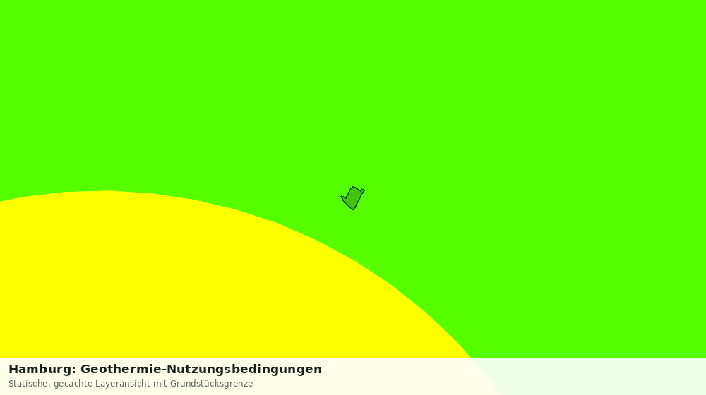 Statische Kartenansicht: Hamburg: Geothermie-Nutzungsbedingungen