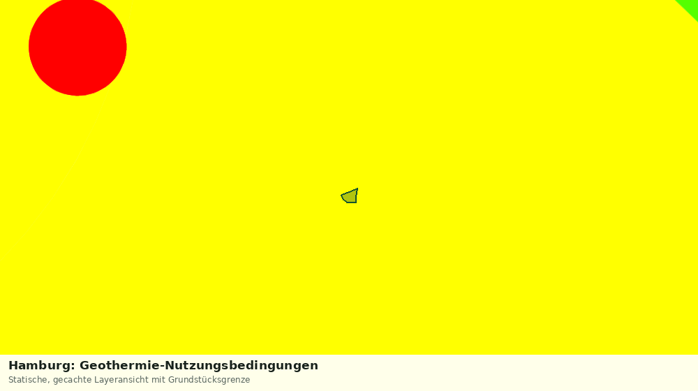 Statische Kartenansicht: Hamburg: Geothermie-Nutzungsbedingungen