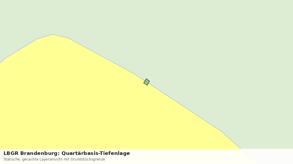 Statische Kartenansicht: LBGR Brandenburg: Quartärbasis-Tiefenlage
