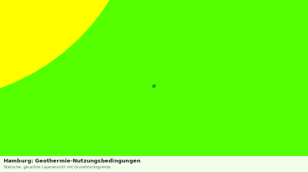 Statische Kartenansicht: Hamburg: Geothermie-Nutzungsbedingungen