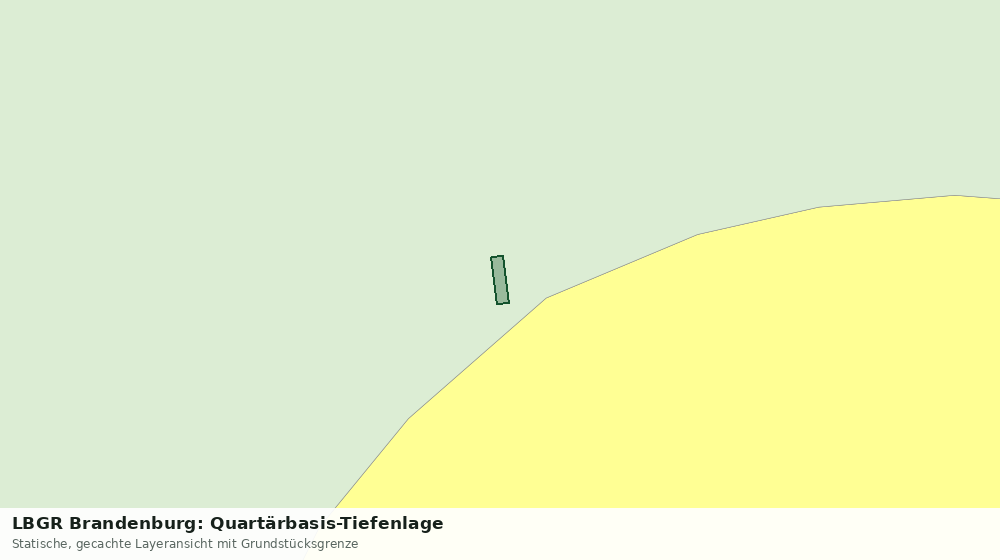Statische Kartenansicht: LBGR Brandenburg: Quartärbasis-Tiefenlage