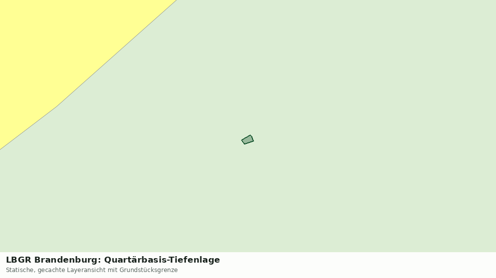 Statische Kartenansicht: LBGR Brandenburg: Quartärbasis-Tiefenlage