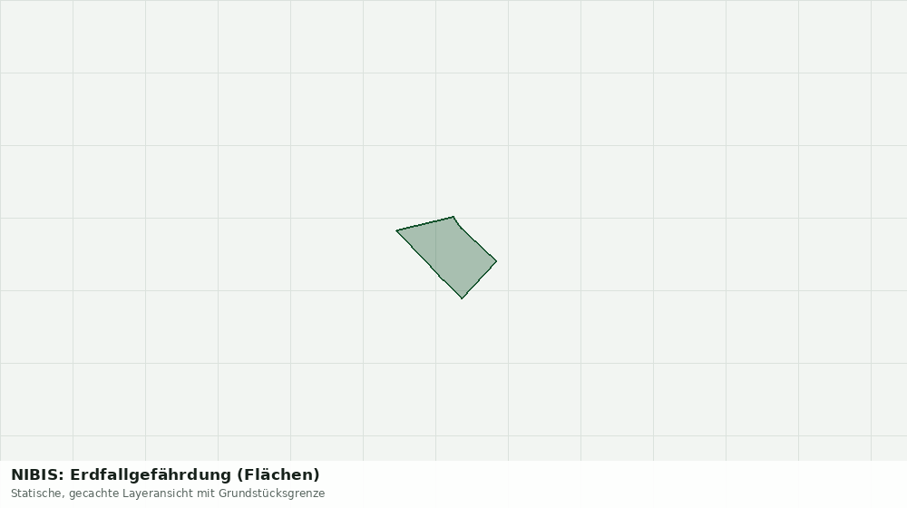 Statische Kartenansicht: NIBIS: Erdfallgefährdung (Flächen)