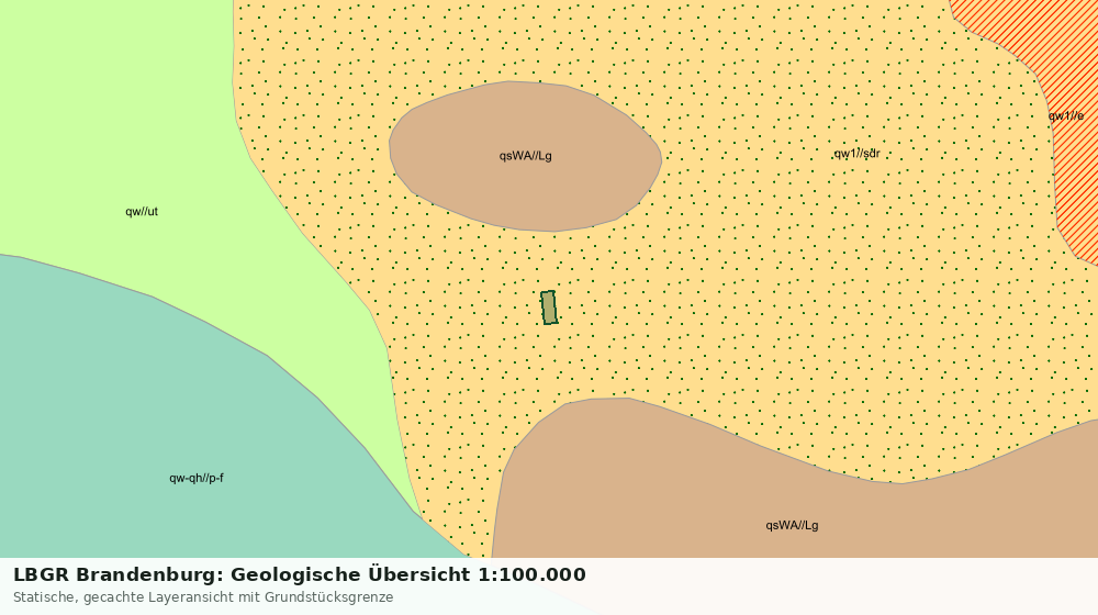 Statische Kartenansicht: LBGR Brandenburg: Geologische Übersicht 1:100.000
