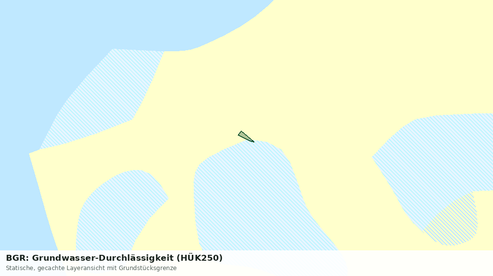 Statische Kartenansicht: BGR: Grundwasser-Durchlässigkeit (HÜK250)