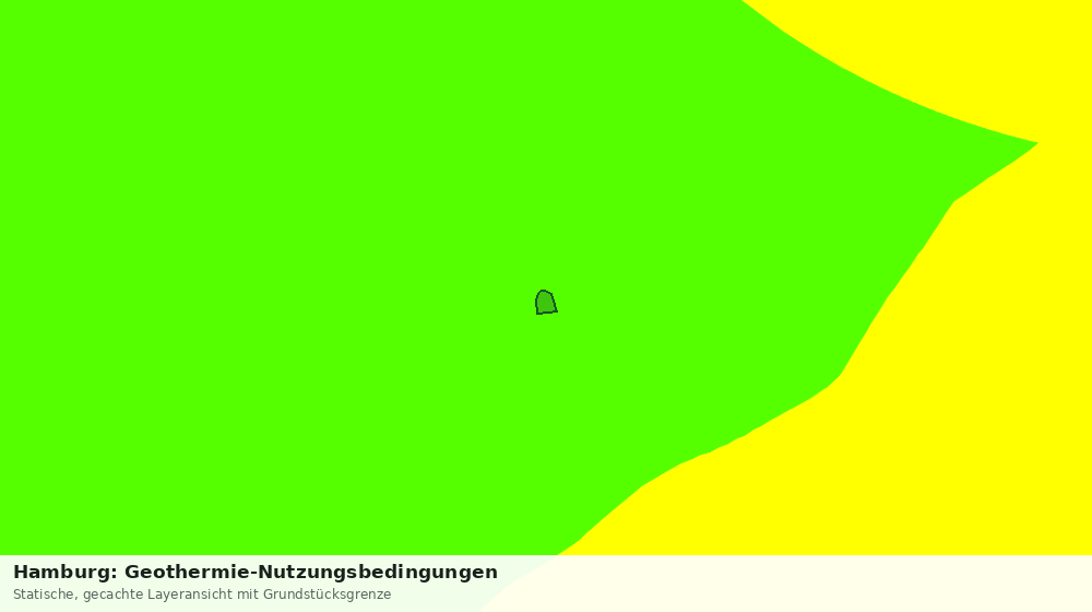 Statische Kartenansicht: Hamburg: Geothermie-Nutzungsbedingungen
