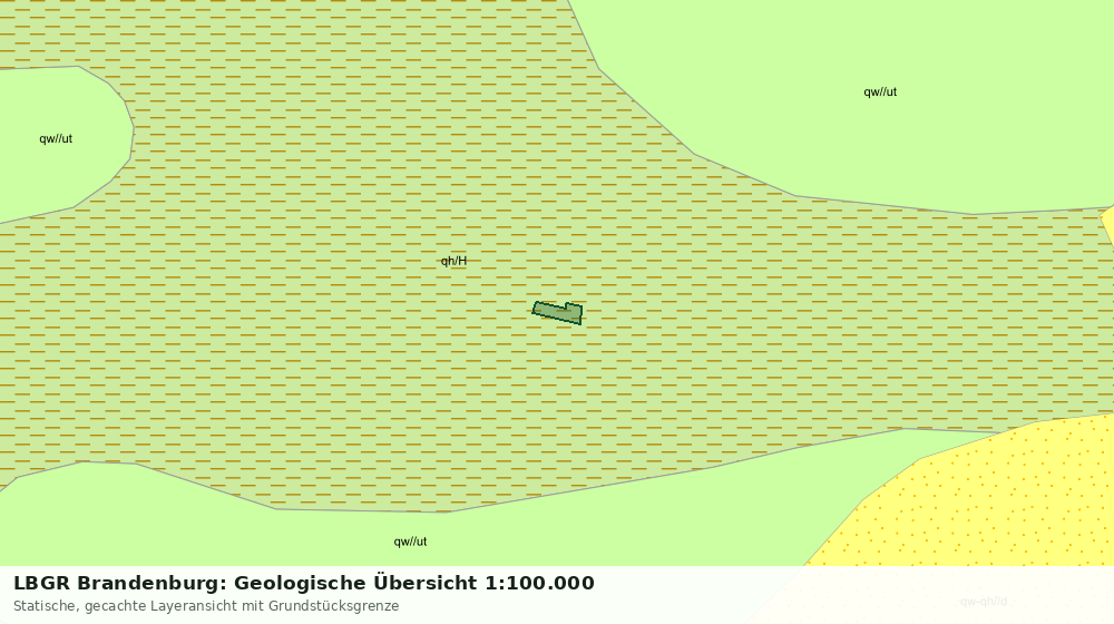 Statische Kartenansicht: LBGR Brandenburg: Geologische Übersicht 1:100.000