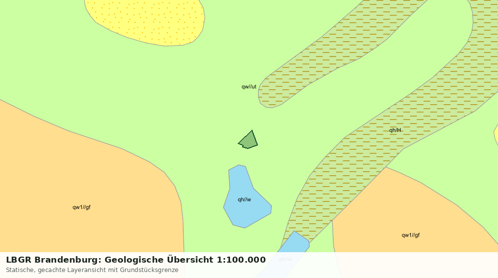 Statische Kartenansicht: LBGR Brandenburg: Geologische Übersicht 1:100.000