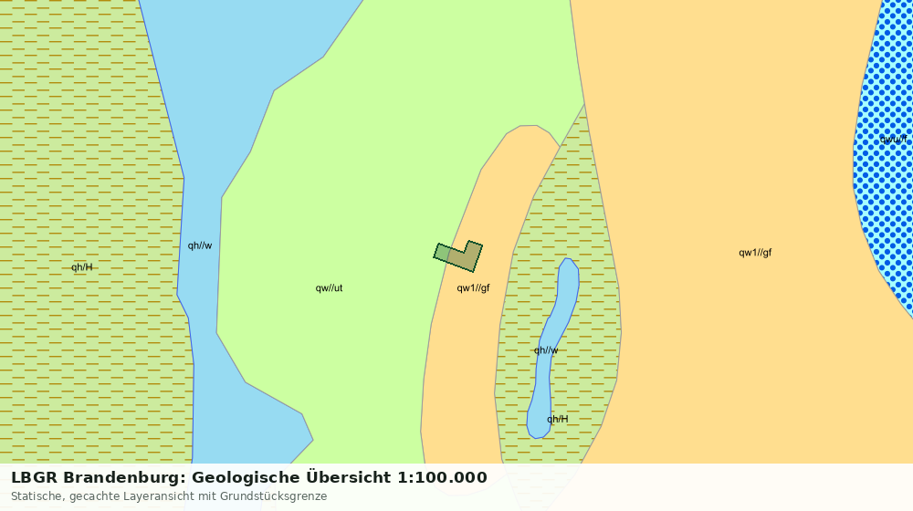 Statische Kartenansicht: LBGR Brandenburg: Geologische Übersicht 1:100.000