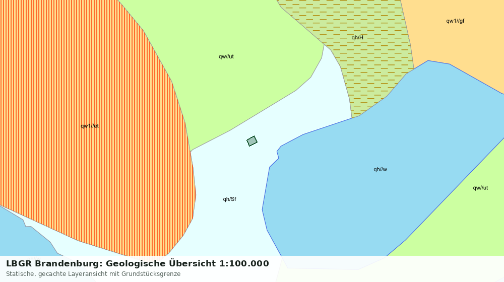 Statische Kartenansicht: LBGR Brandenburg: Geologische Übersicht 1:100.000