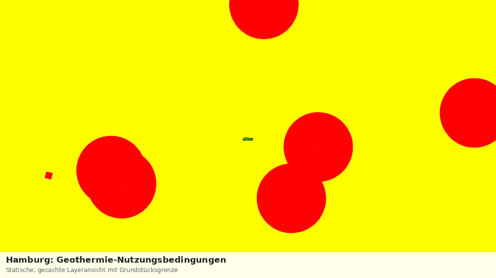 Statische Kartenansicht: Hamburg: Geothermie-Nutzungsbedingungen