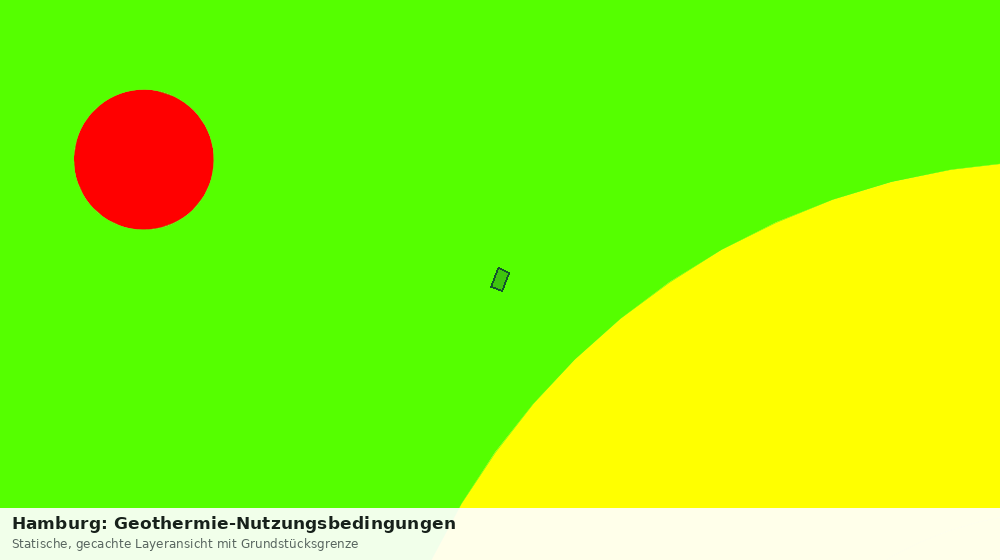 Statische Kartenansicht: Hamburg: Geothermie-Nutzungsbedingungen