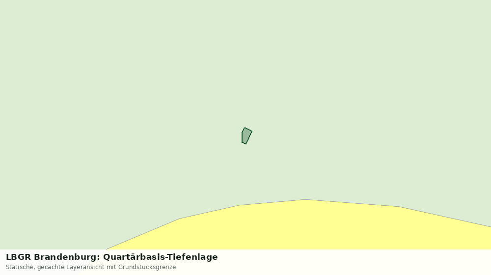 Statische Kartenansicht: LBGR Brandenburg: Quartärbasis-Tiefenlage