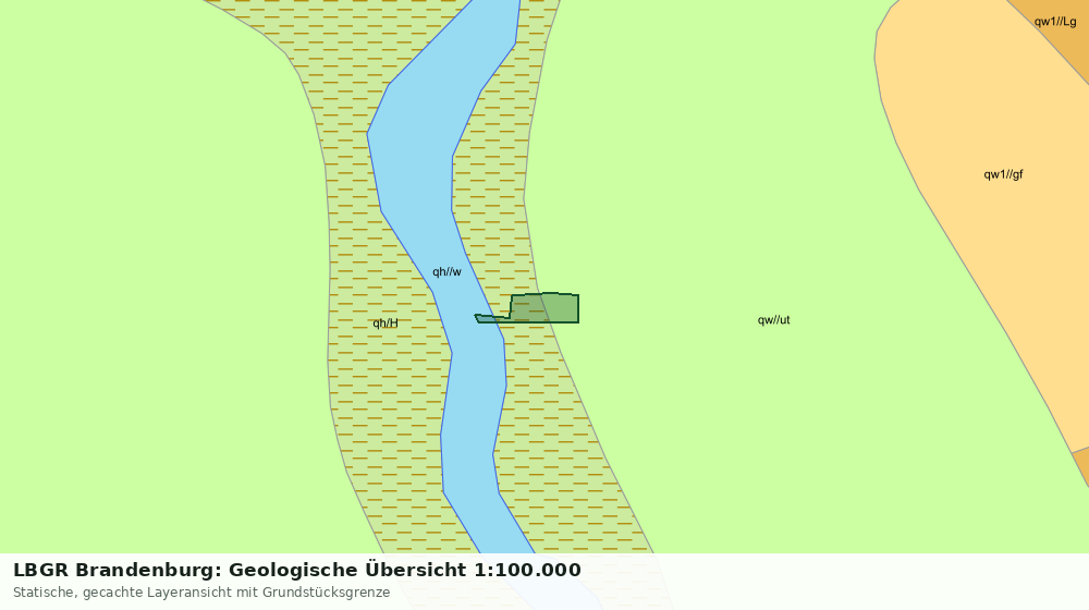 Statische Kartenansicht: LBGR Brandenburg: Geologische Übersicht 1:100.000