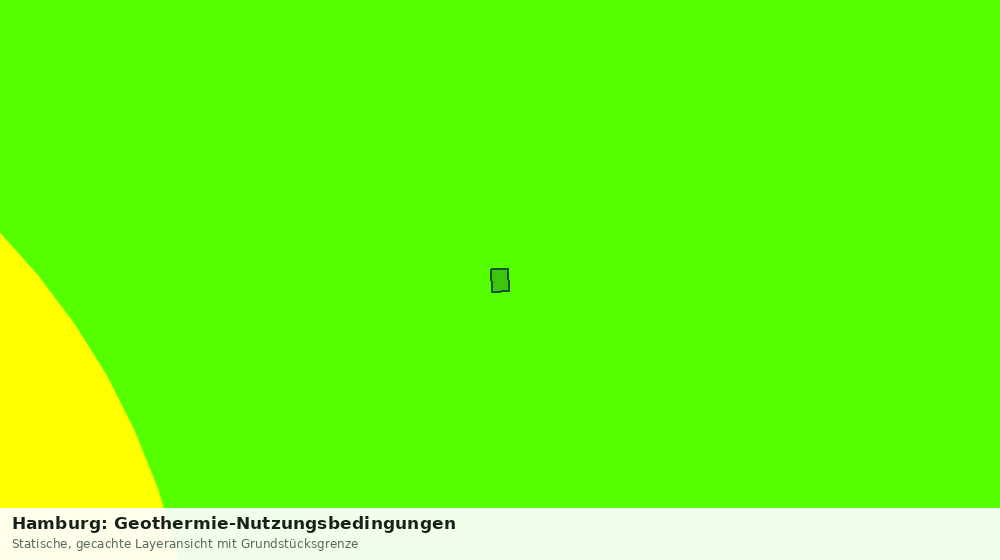 Statische Kartenansicht: Hamburg: Geothermie-Nutzungsbedingungen