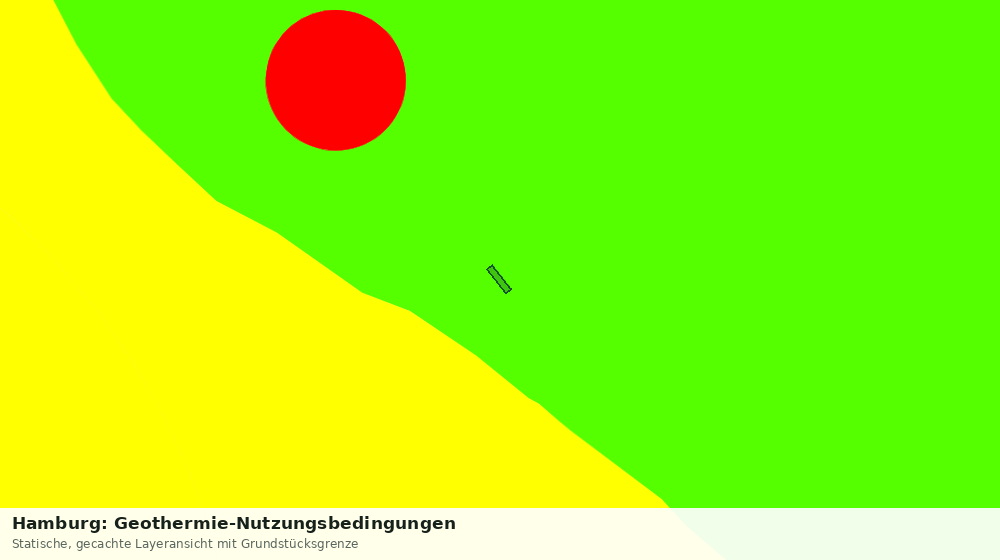 Statische Kartenansicht: Hamburg: Geothermie-Nutzungsbedingungen