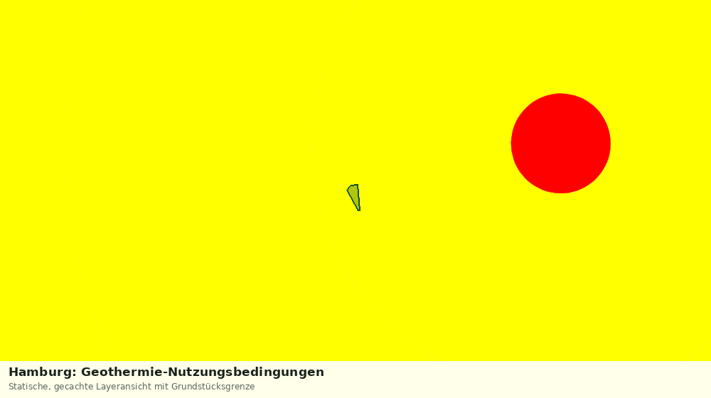 Statische Kartenansicht: Hamburg: Geothermie-Nutzungsbedingungen