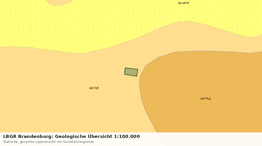 Statische Kartenansicht: LBGR Brandenburg: Geologische Übersicht 1:100.000