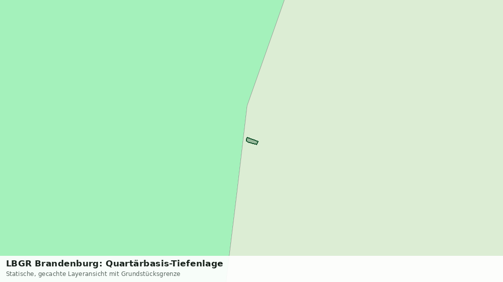 Statische Kartenansicht: LBGR Brandenburg: Quartärbasis-Tiefenlage