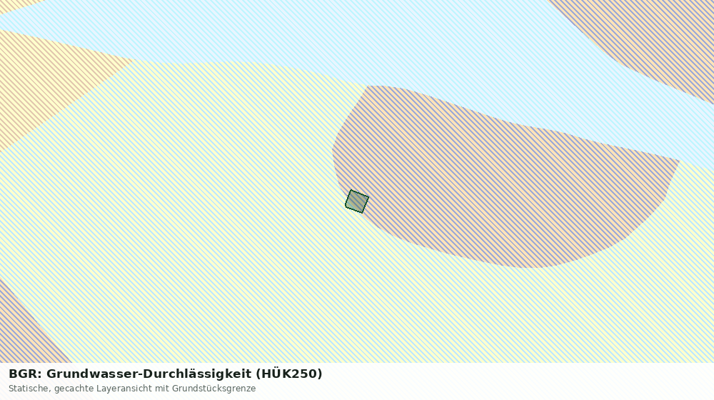 Statische Kartenansicht: BGR: Grundwasser-Durchlässigkeit (HÜK250)
