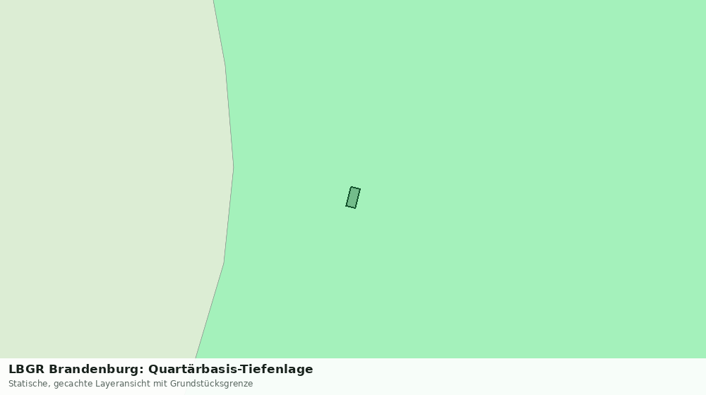 Statische Kartenansicht: LBGR Brandenburg: Quartärbasis-Tiefenlage