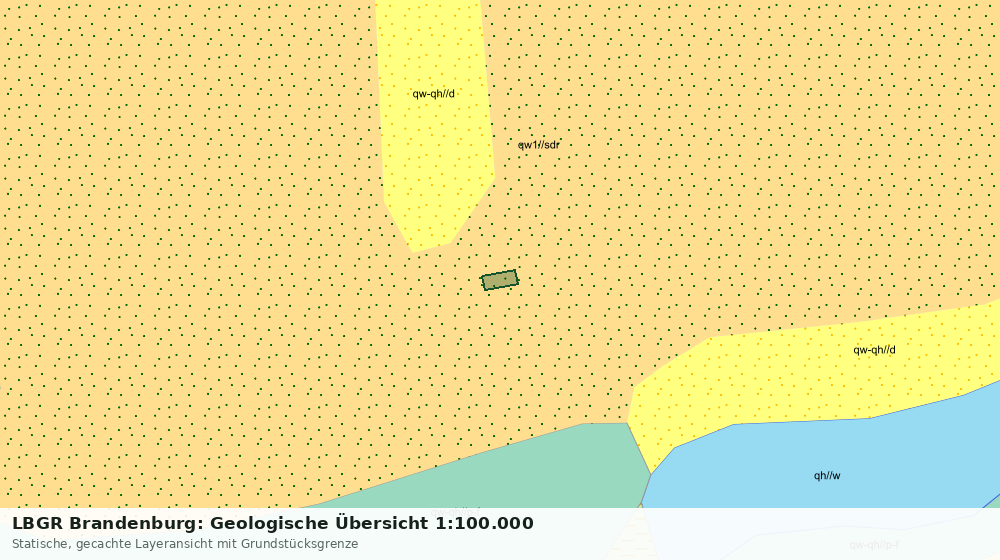 Statische Kartenansicht: LBGR Brandenburg: Geologische Übersicht 1:100.000
