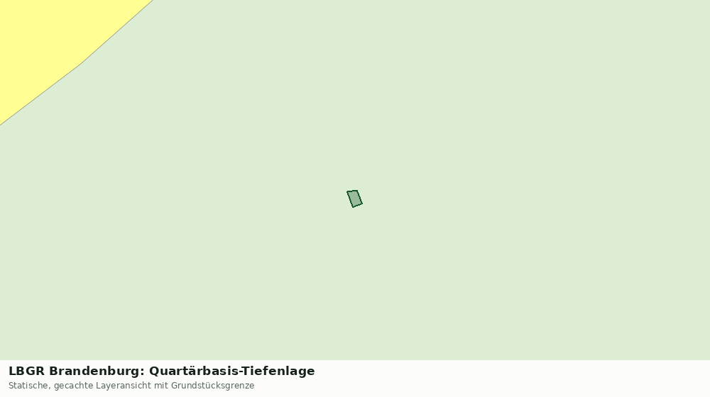 Statische Kartenansicht: LBGR Brandenburg: Quartärbasis-Tiefenlage