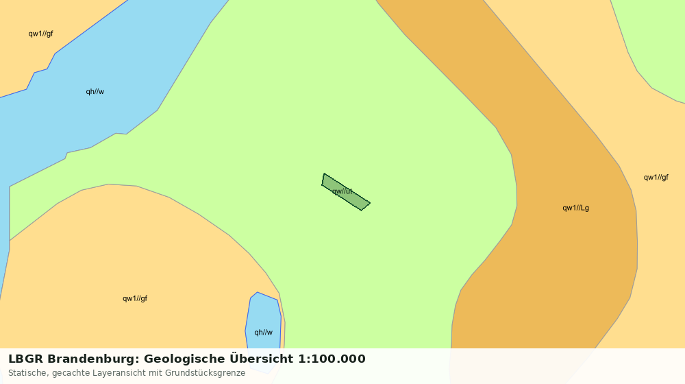 Statische Kartenansicht: LBGR Brandenburg: Geologische Übersicht 1:100.000