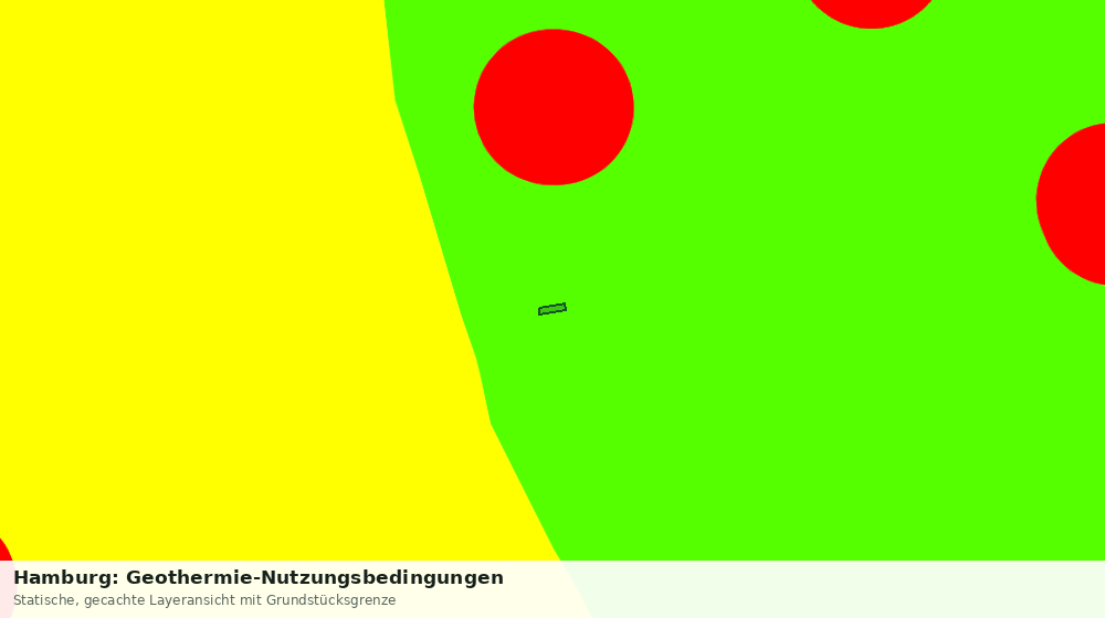 Statische Kartenansicht: Hamburg: Geothermie-Nutzungsbedingungen