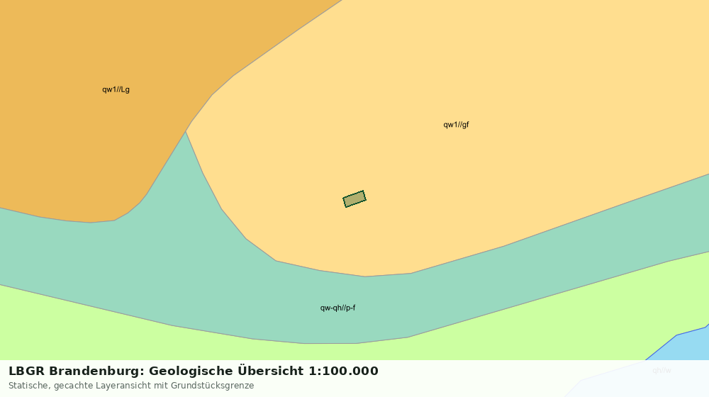 Statische Kartenansicht: LBGR Brandenburg: Geologische Übersicht 1:100.000