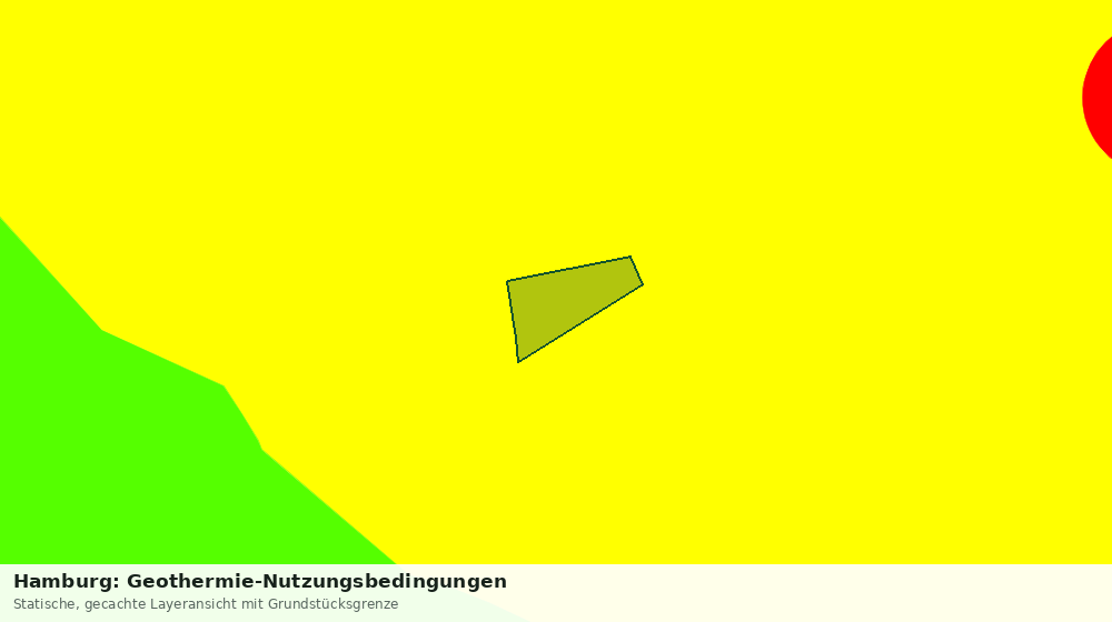 Statische Kartenansicht: Hamburg: Geothermie-Nutzungsbedingungen