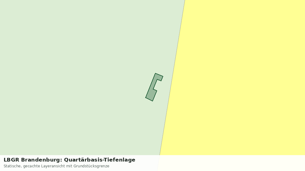 Statische Kartenansicht: LBGR Brandenburg: Quartärbasis-Tiefenlage