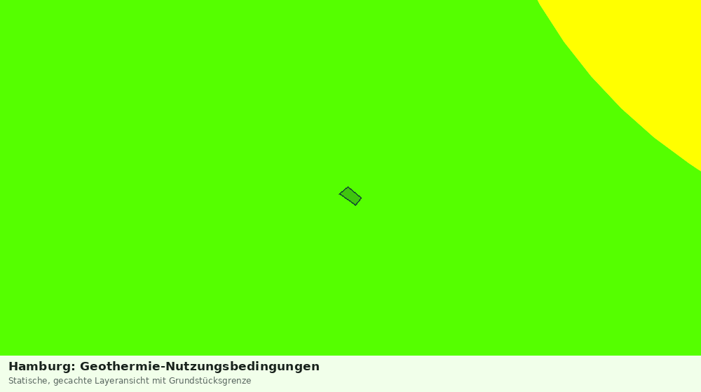 Statische Kartenansicht: Hamburg: Geothermie-Nutzungsbedingungen