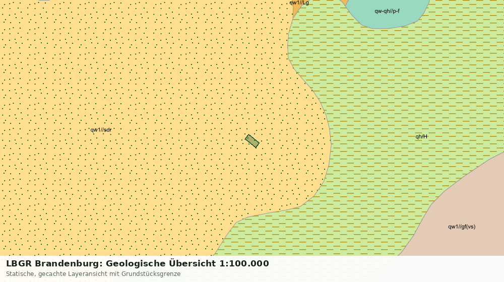 Statische Kartenansicht: LBGR Brandenburg: Geologische Übersicht 1:100.000