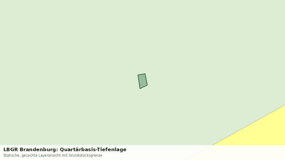 Statische Kartenansicht: LBGR Brandenburg: Quartärbasis-Tiefenlage