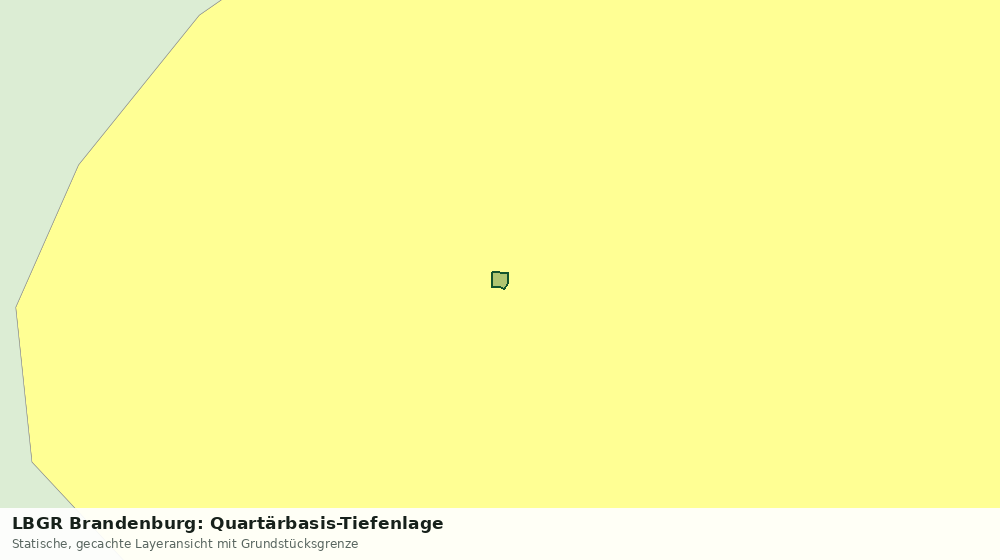 Statische Kartenansicht: LBGR Brandenburg: Quartärbasis-Tiefenlage